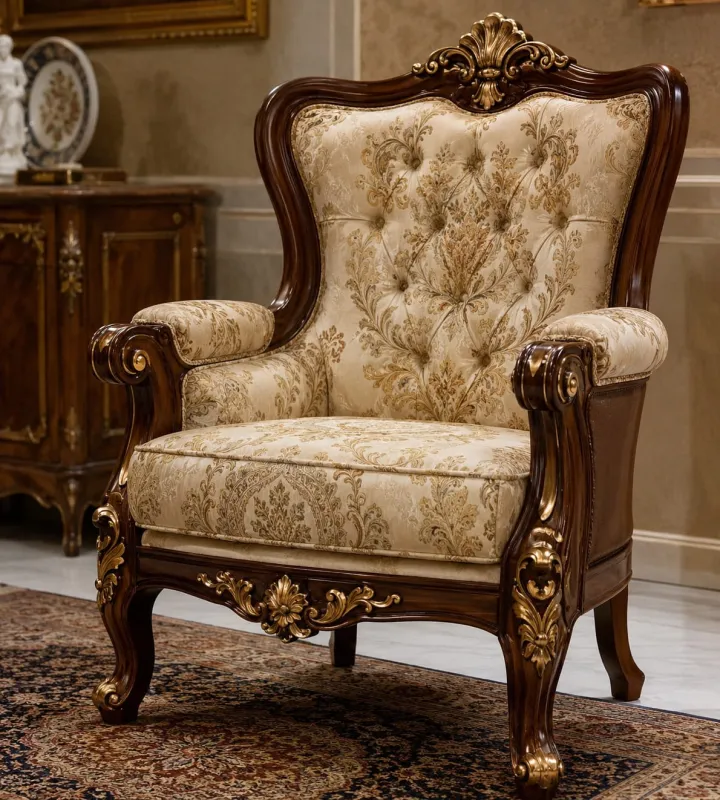 Star Furniture Luxury Classic Wooden Sofa Chair