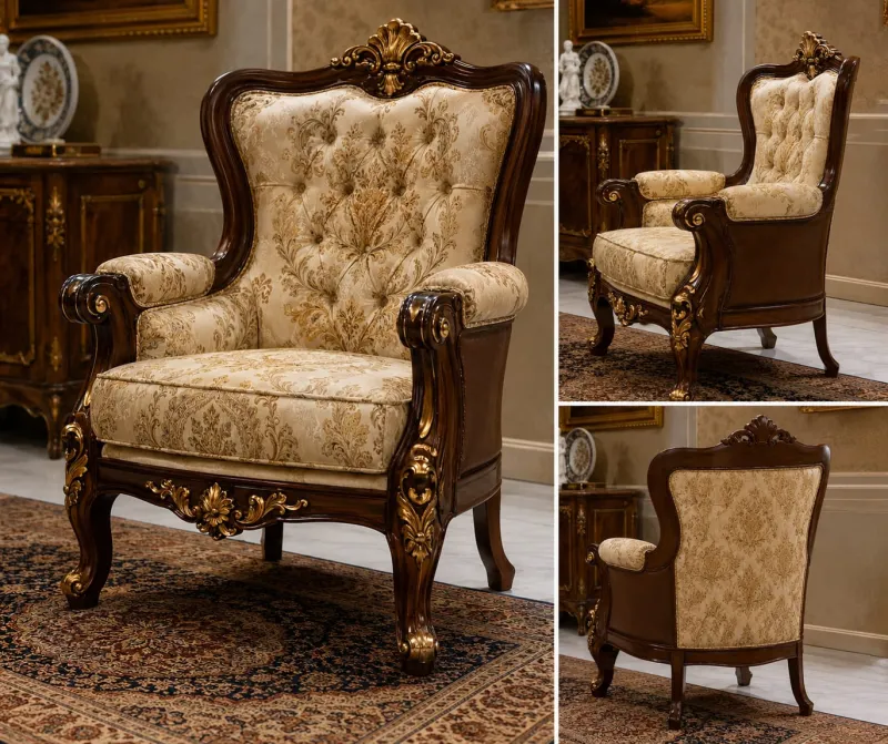 Star Furniture Luxury Classic Wooden Sofa Chair