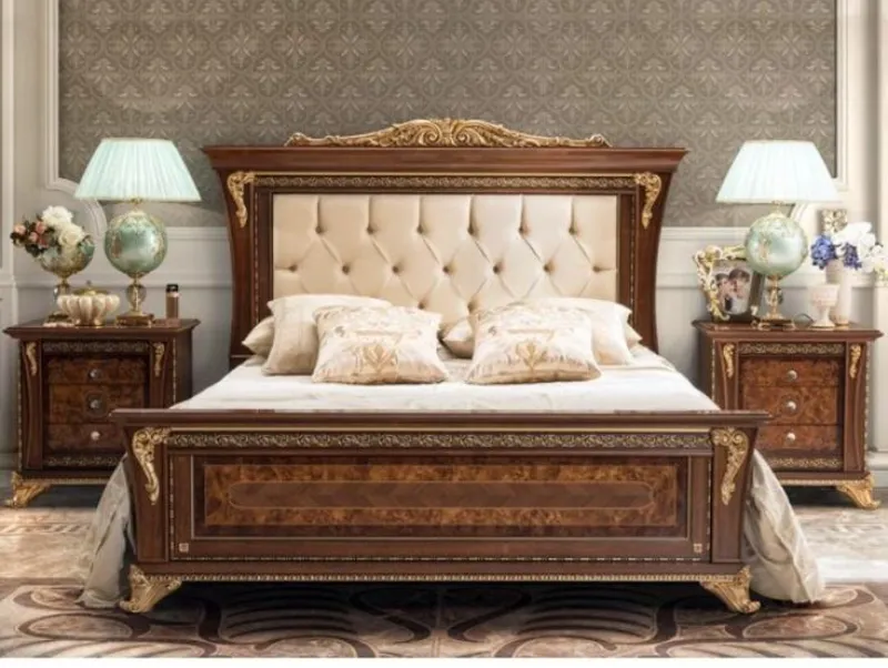 Royal Elegance Wooden Bed
