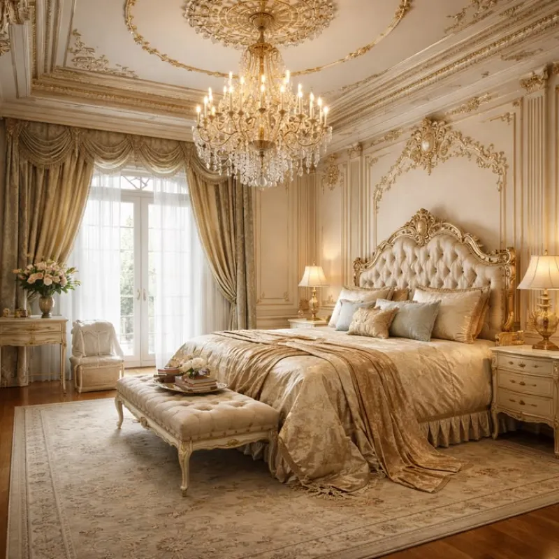 Royal Versailles Upholstered Bed