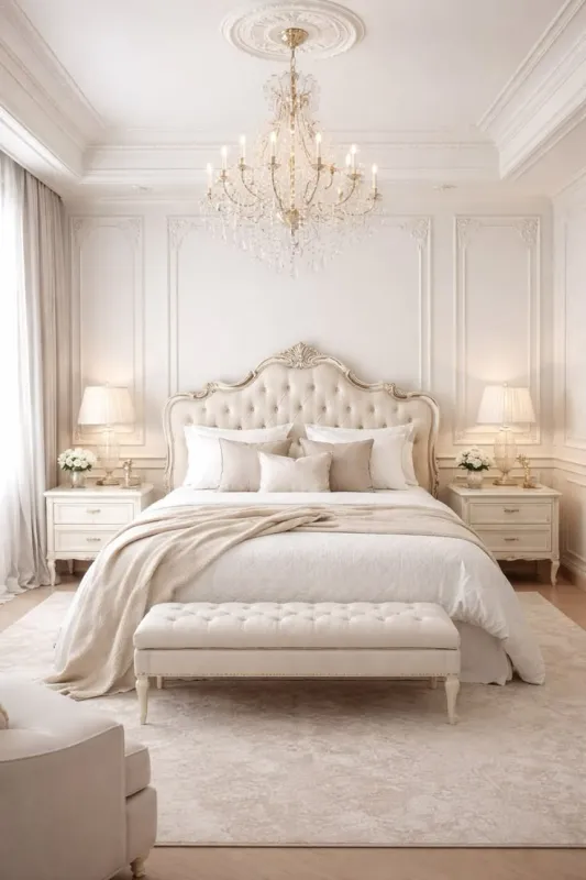 Royal Pearl Upholstered Bed