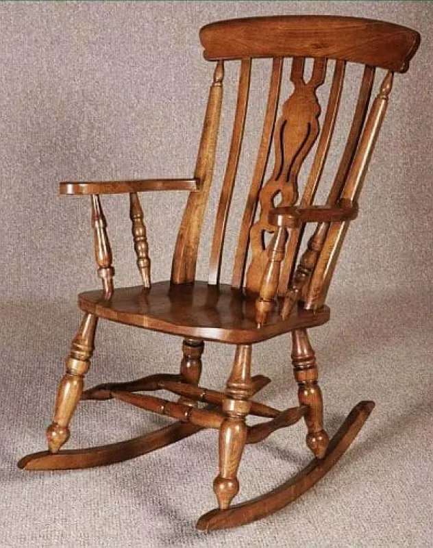 Classic Windsor Wooden Rocking Chair
