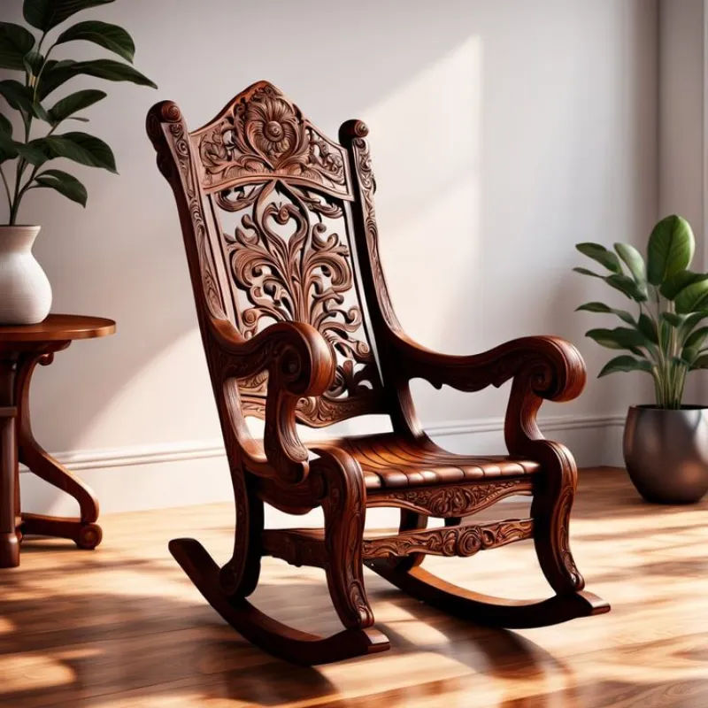 Royal Artisan Wooden Rocking Chair