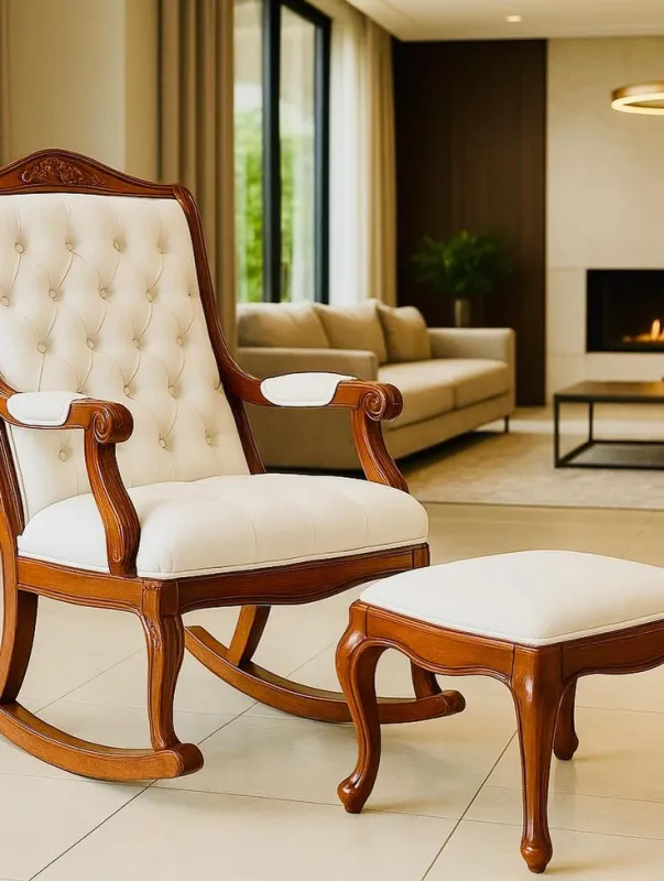 Royal Comfort Upholstered Rocking Chair