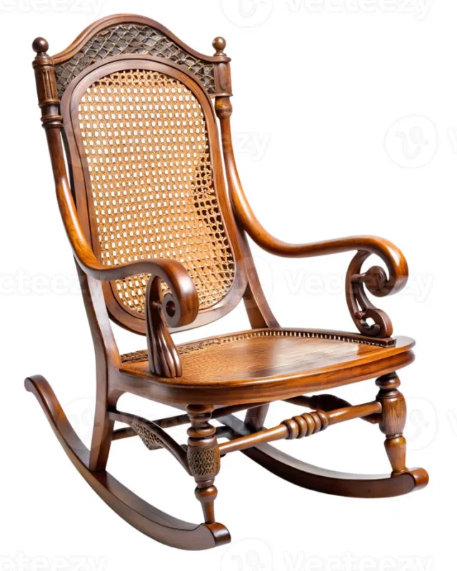 Heritage Cane Wooden Rocking Chair