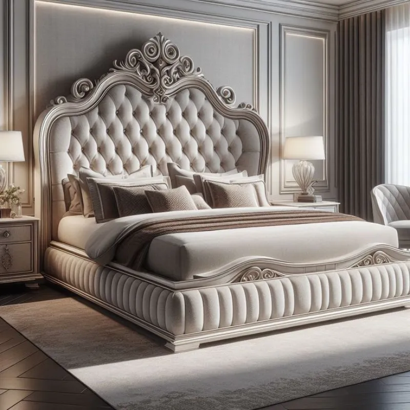 Regal Elegance Upholstered Bed